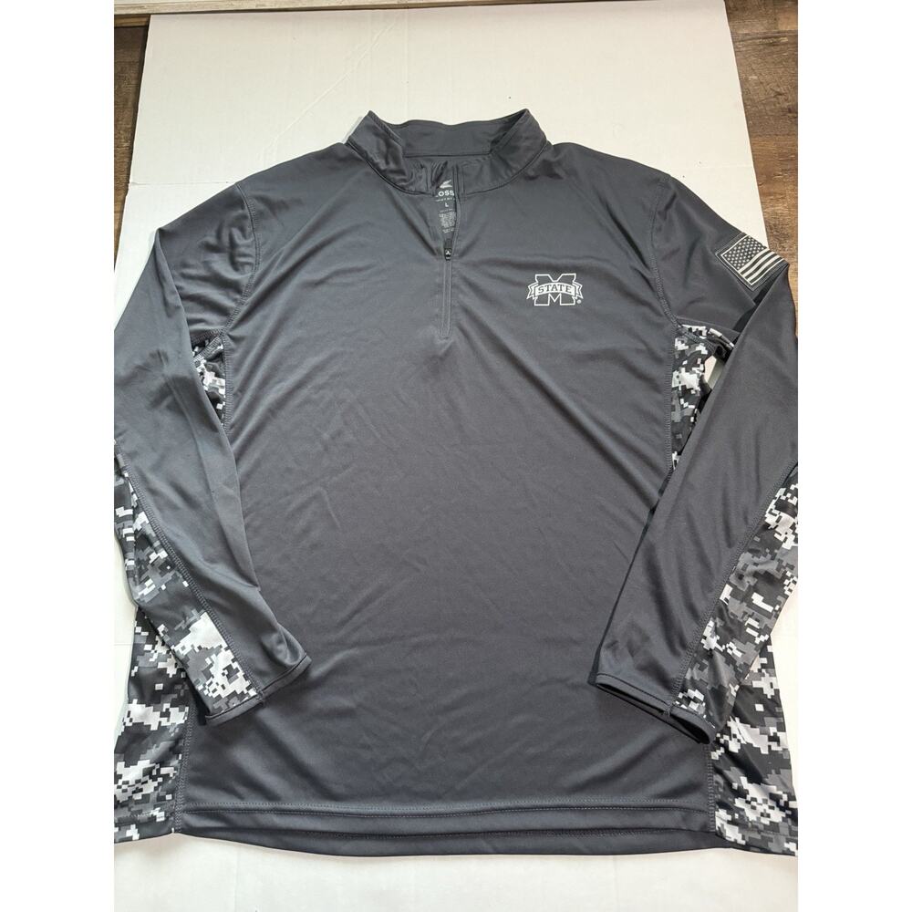 Colosseum Mississippi State Bulldogs OHT Military lightweight quarter-zip